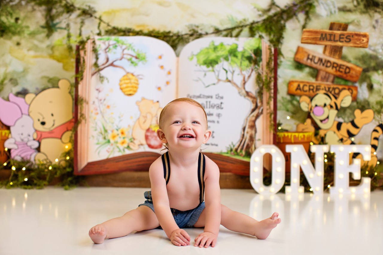 1 year old baby cake smash theme setup