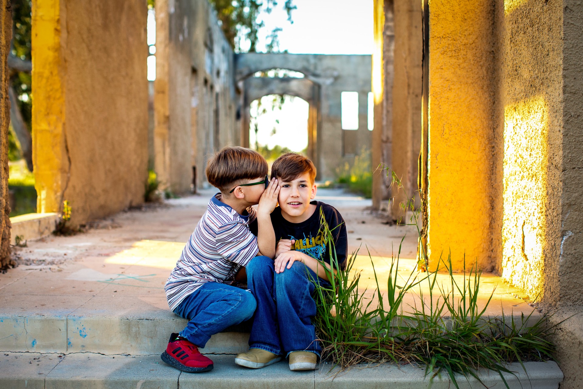 Historic Schoolhouse Ruins Murrieta family photographer
